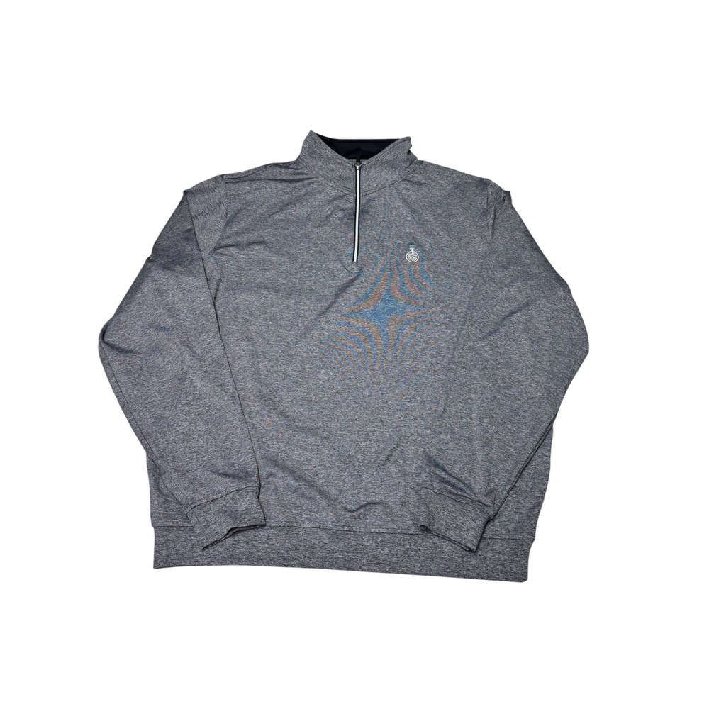 FootJoy Mens XL Quarter Zip Pullover Golf Shirt Heather Grey Performance Stretch